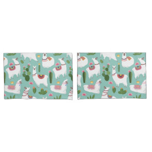 Housse D'oreillers Llama Motif