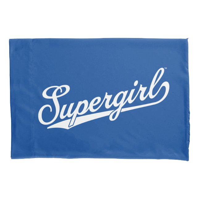 Housse D'oreillers Logo du nom étoilé Supergirl Baseball (devant)