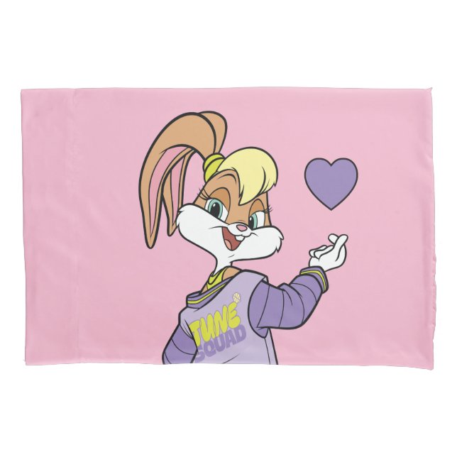 Housse D'oreillers Lola TUNE SQUAD™ Varsity Heart (devant)