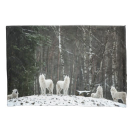 Housse D'oreillers Loup polaire sauvage