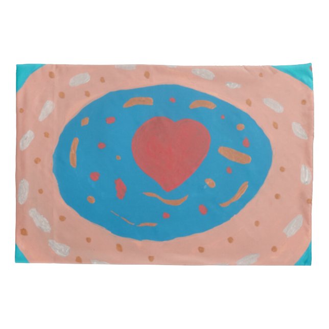 Housse D'oreillers Love Cercles Pillowcase (Dos-gauche)