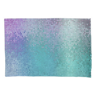 Housse D'oreillers Lumineuse mosaïque Abstraite brillante multicolore
