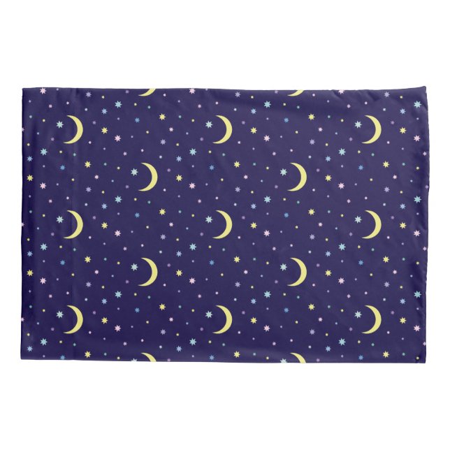 Housse D'oreillers Lunes et étoiles. (Dos)