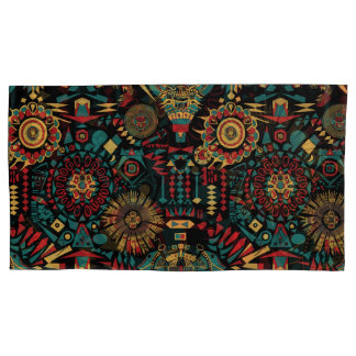 Housse D'oreillers Luxueux Turquoise "Motifs inspirés du patrimoine"