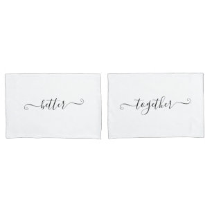 Housse D'oreillers M. et Mme Couple Better Together Pillowcases