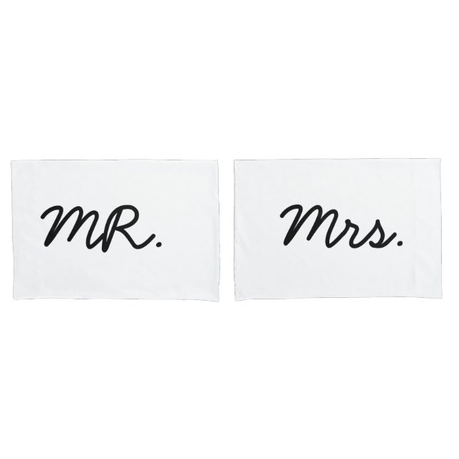 Housse D'oreillers M. et Mme Pillow Cases Set (devant-Set)
