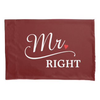 Housse D'oreillers M. Right, Pillowcase de chambre nouvellement marié