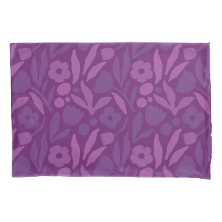 Housse D'oreillers Ma Princesse Aime Le Violet Joyeux Fleurs Énormes