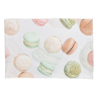Housse D'oreillers Macarons colorés : Doux Motif en chute.