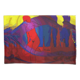 Housse D'oreillers Madame rouge Pillowcase d'art