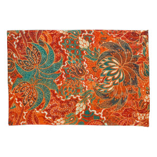 Housse D'oreillers Malaysian Batik : Beau Motif d'art.