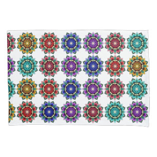 Housse D'oreillers Mandala en différentes couleurs