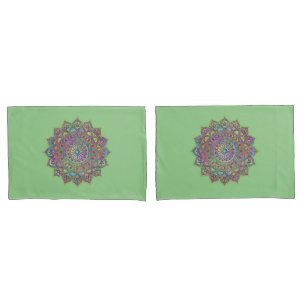 Housse D'oreillers Mandala Inde Style 1