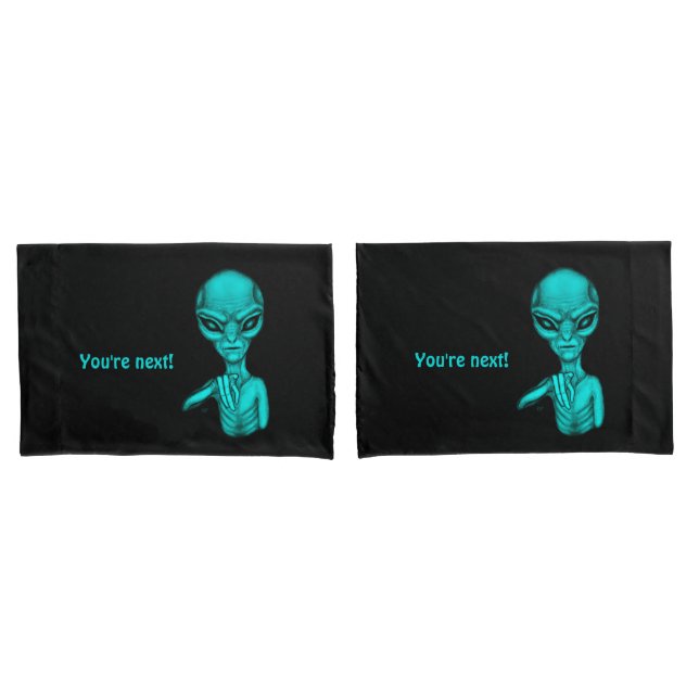 Housse D'oreillers Mauvais Alien, Tu es le prochain ! (devant-Set)
