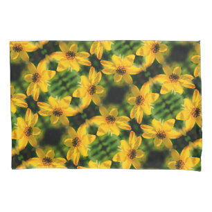 Housse D'oreillers Maximilian Sunflower Floral Motif Abstrait