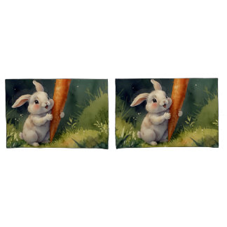 Housse D'oreillers Meadow Bunny Dreams : Coques de Coussins fantastiq