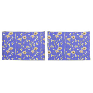 Housse D'oreillers Mer cottage pays imprimer bleu coussin coque