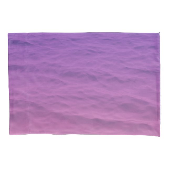 Housse D'oreillers Mer Rose Et Violet (devant)