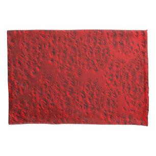 Housse D'oreillers Métal rouge endommagé