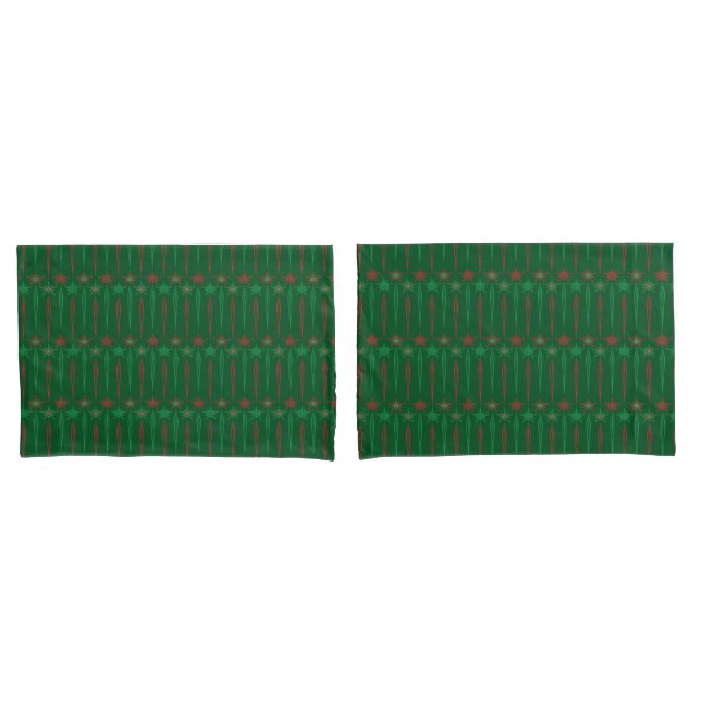 Housse D'oreillers Mid Icicules Modeste Green King Pillowcase (devant-Set)