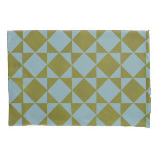 Housse D'oreillers Mint Pine Diamond Tile 