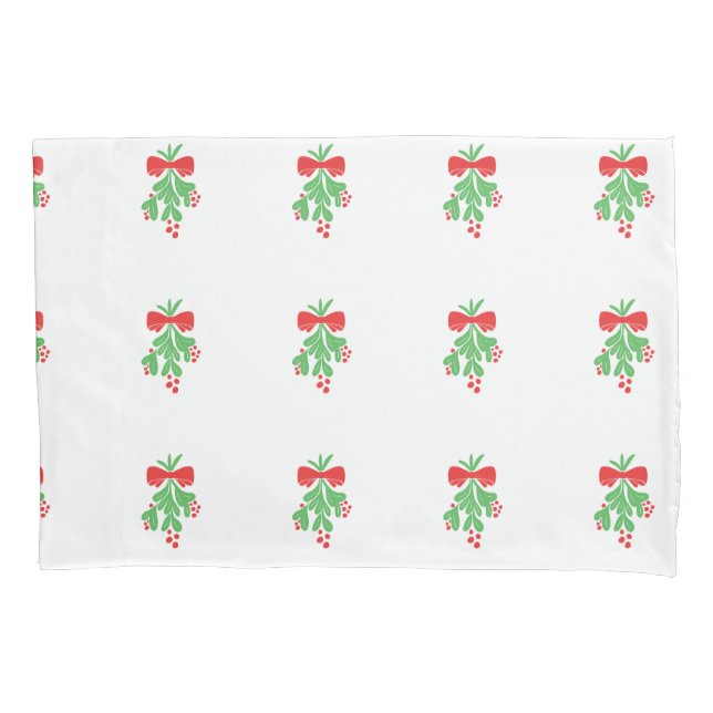 HOUSSE D'OREILLERS MISTLETOE GALORE COQUE COUSSIN PAIR (devant-gauche)