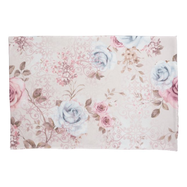 Housse D'oreillers Modèle floral (devant)
