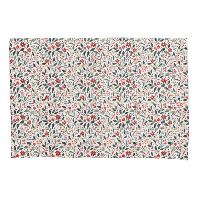 Housse D'oreillers Modèle floral (devant)
