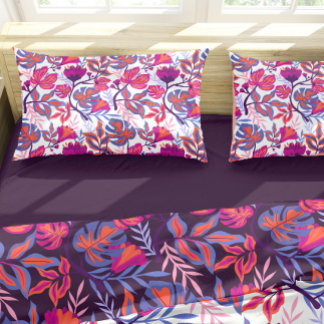 Housse D'oreillers Modèle floral coloré et tropical