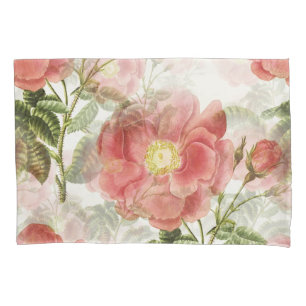 Housse D'oreillers Modèle floral de Camellia rose