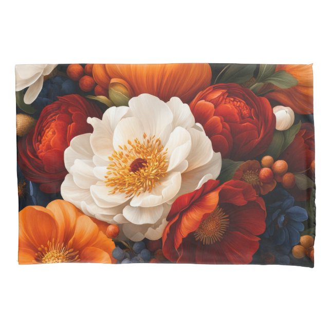 Housse D'oreillers Modèle floral standard unique (devant)