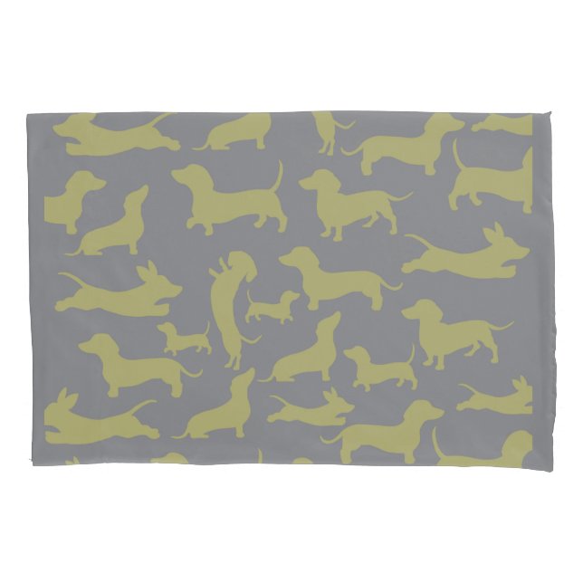 Housse D'oreillers Moderne simple Dachshund (devant)
