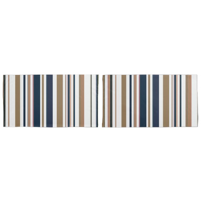 Housse D'oreillers Moderne tendance Chic Nouvelle saison rayures (devant-Set)