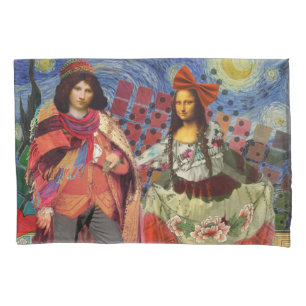 Housse D'oreillers Mona Lisa Romantic Funny Art coloré