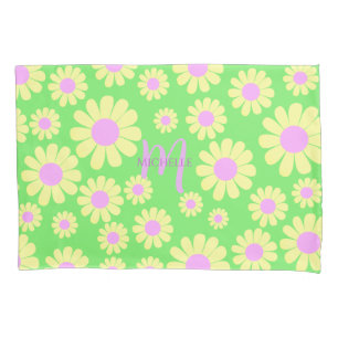 Housse D'oreillers Monogramme jaune pâle