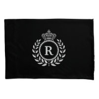 Monogramme noir blanc | de couronne de guirlande