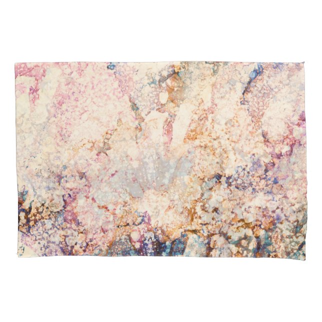 Housse D'oreillers Motif Abstrait Fluid de marbre (devant)