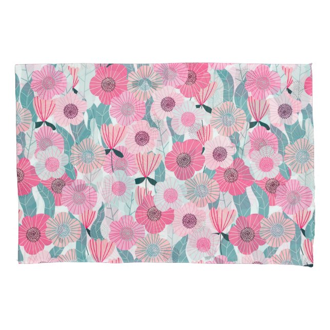 Housse D'oreillers Motif Abstrait Pastel Pink (devant)