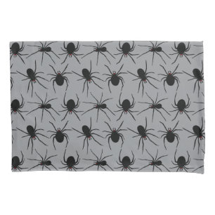 Housse D'oreillers Motif Araignée sur gris