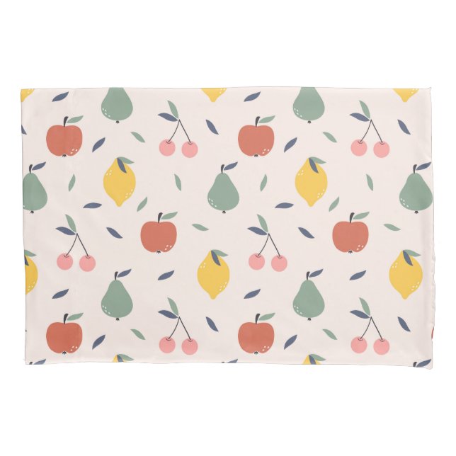 Housse D'oreillers Motif aux fruits mignons (devant)
