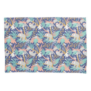 Housse D'oreillers Motif bleu tropical de paresse