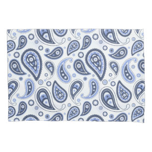 Housse D'oreillers Motif Blue Paisley