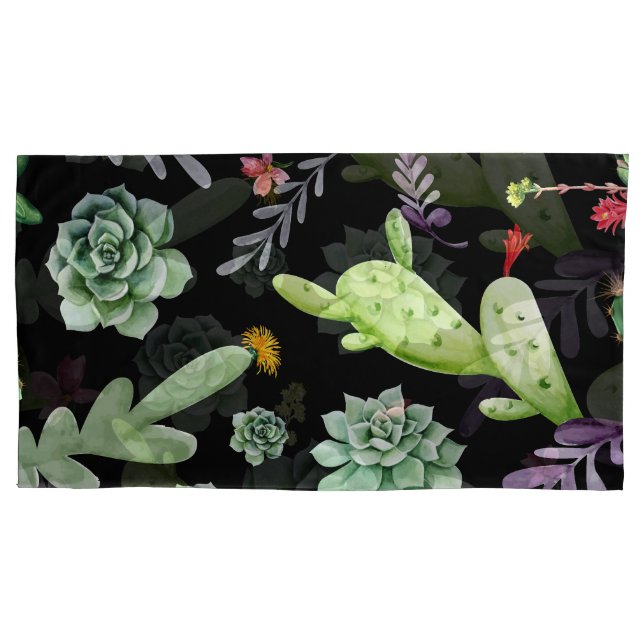 Housse D'oreillers Motif Cactus 2 (devant)