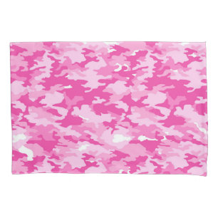 Housse D'oreillers Motif camouflage rose – Sensibilisation au cancer