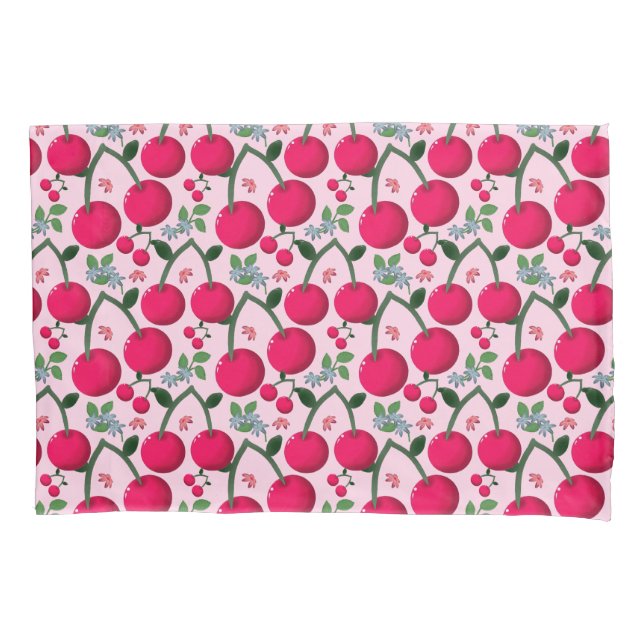 Housse D'oreillers Motif cerise (devant)