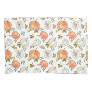 Housse D'oreillers Motif Citrouille d'aquarelle d'automne