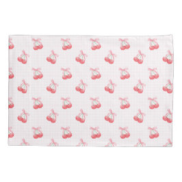 Housse D'oreillers Motif Coquette Cherries Bow