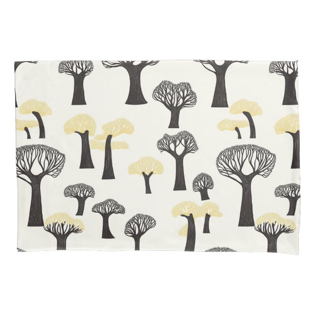 Housse D'oreillers Motif d'arbre baobab fantaisiste (devant)