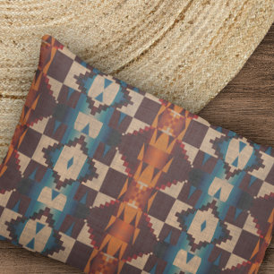 Housse D'oreillers Motif d'art Brown rouge Turquoise bleu orange