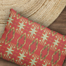 Motif d'art tribal orange rouge ocre beige Brown